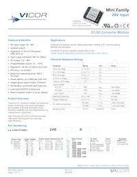 V24B8T200BS3 Datasheet Cover