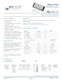 V28A8T200BS3 Datenblatt Cover
