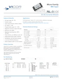 V48C8T150BS3 Datenblatt Cover