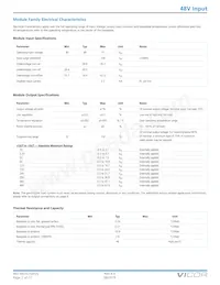 V48C8T150BS3 Datasheet Pagina 2