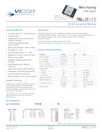 V72B8T150BS3 Datenblatt Cover