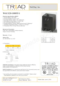 WAU120-1000T-S數據表 封面