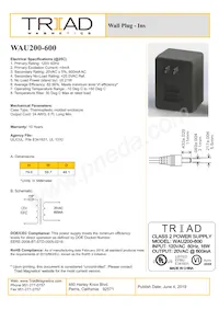 WAU200-600 Datasheet Cover
