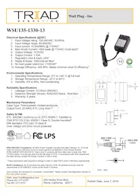 WSU135-1330-13數據表 封面