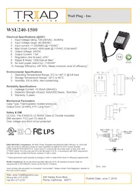 WSU240-1500 Datasheet Cover