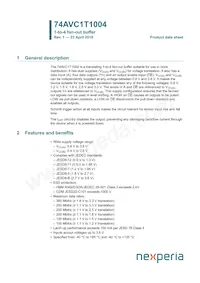 74AVC1T1004GU33Z Datasheet Copertura