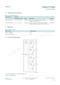 74AVC1T1004GU33Z Datasheet Pagina 2