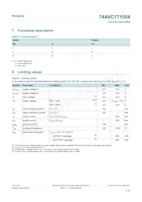 74AVC1T1004GU33Z Datasheet Pagina 4