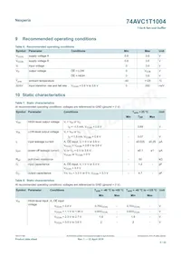 74AVC1T1004GU33Z數據表 頁面 5