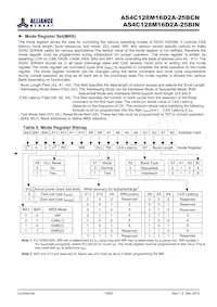AS4C128M16D2A-25BINTR數據表 頁面 10