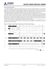 AS4C128M16D3LB-12BINTR數據表 頁面 9