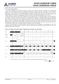 AS4C128M8D3B-12BINTR Datasheet Page 9