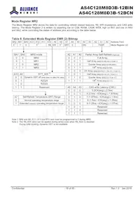 AS4C128M8D3B-12BINTR Datasheet Page 18