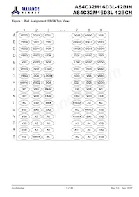 AS4C32M16D3L-12BCN Datasheet Pagina 3