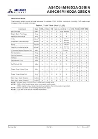 AS4C64M16D2A-25BINTR Datasheet Page 8