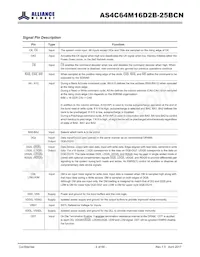 AS4C64M16D2B-25BCN Datasheet Pagina 4