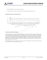 AS4C64M16D2B-25BCN Datasheet Pagina 7