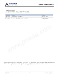 AS4C64M16MD1-5BINTR Datasheet Cover