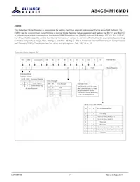 AS4C64M16MD1-5BINTR Datasheet Pagina 7