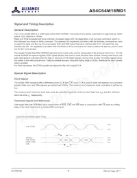 AS4C64M16MD1-5BINTR Datasheet Page 8