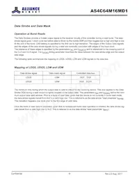 AS4C64M16MD1-5BINTR Datasheet Pagina 9