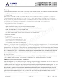 AS4C64M16MD2A-25BIN Datasheet Pagina 8