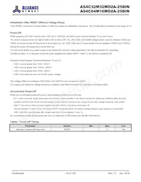 AS4C64M16MD2A-25BIN Datasheet Pagina 10