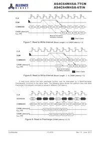 AS4C64M4SA-6TIN Datenblatt Seite 10