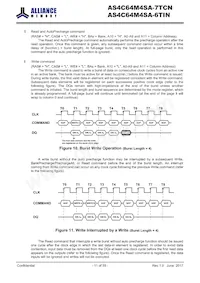 AS4C64M4SA-6TIN Datenblatt Seite 11