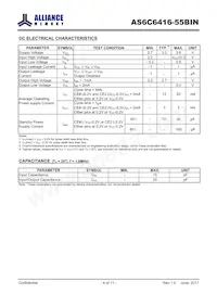 AS6C6416-55BINTR Datenblatt Seite 4