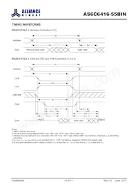 AS6C6416-55BINTR Datasheet Pagina 6