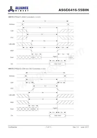 AS6C6416-55BINTR Datasheet Pagina 7