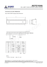 AS7C164A-15PIN Datasheet Pagina 10