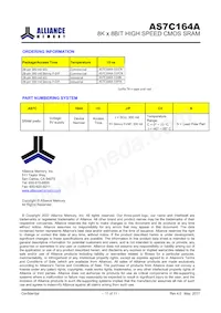 AS7C164A-15PIN Datasheet Pagina 11