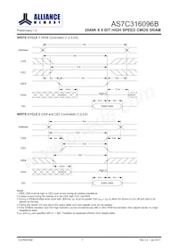 AS7C316096B-10BIN Datasheet Pagina 8