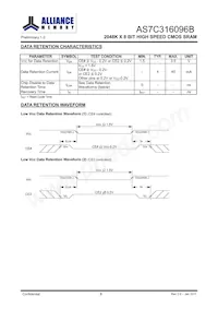 AS7C316096B-10BIN Datasheet Pagina 9