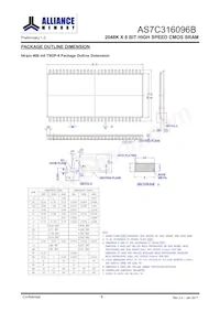 AS7C316096B-10BIN數據表 頁面 10