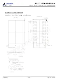 AS7C325632-10BINTR Datasheet Pagina 11