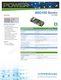 AVO100B-48S1V5PB-6L Datasheet Cover