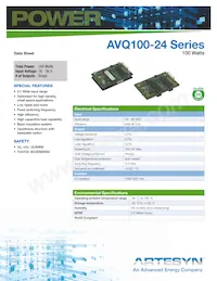 AVQ100-24S05B-4L Datasheet Cover