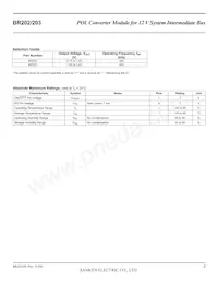 BR202 Datasheet Pagina 2