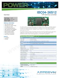 IBC04-36S12-J Datasheet Copertura