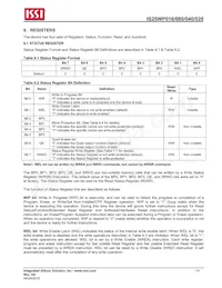 IS25WP016-JMLE Datasheet Pagina 14
