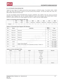 IS25WP016-JMLE Datasheet Pagina 20