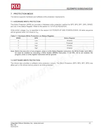 IS25WP016-JMLE Datasheet Pagina 22