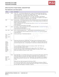 IS43LD32640B-18BPLI Datasheet Pagina 5