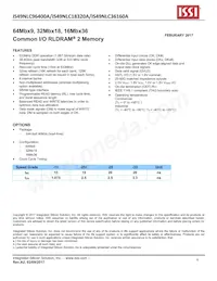 IS49NLS96400A-25WBL Datasheet Copertura