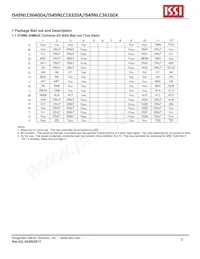 IS49NLS96400A-25WBL Datenblatt Seite 3