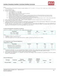 IS49NLS96400A-25WBL Datasheet Pagina 10