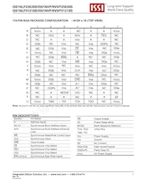 IS61NLP25636B-200B3LI Datasheet Pagina 7